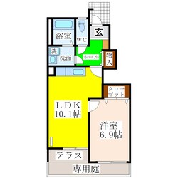 筑後船小屋駅 徒歩24分 1階の物件間取画像